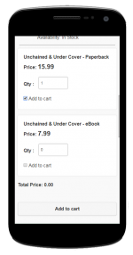 Custom Shopping Cart for Mobile Devices